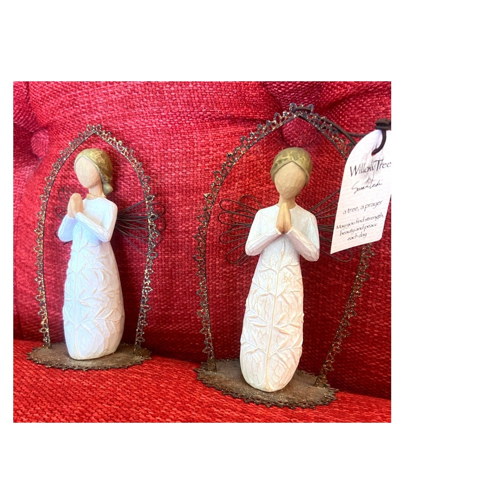 Willow Tree A Tree "Prayer‎ Angels" Set of 2 Susan Lordi Metal Arch Archway